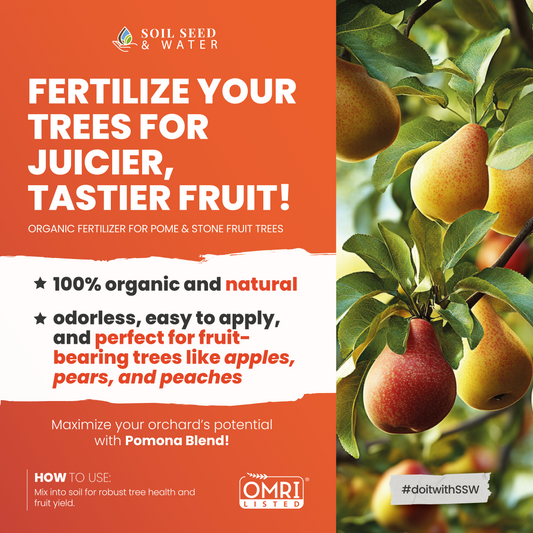 Pomona Blend for Pome & Stone Fruit Trees Concentrated Organic Soil Amendment Fertilizer