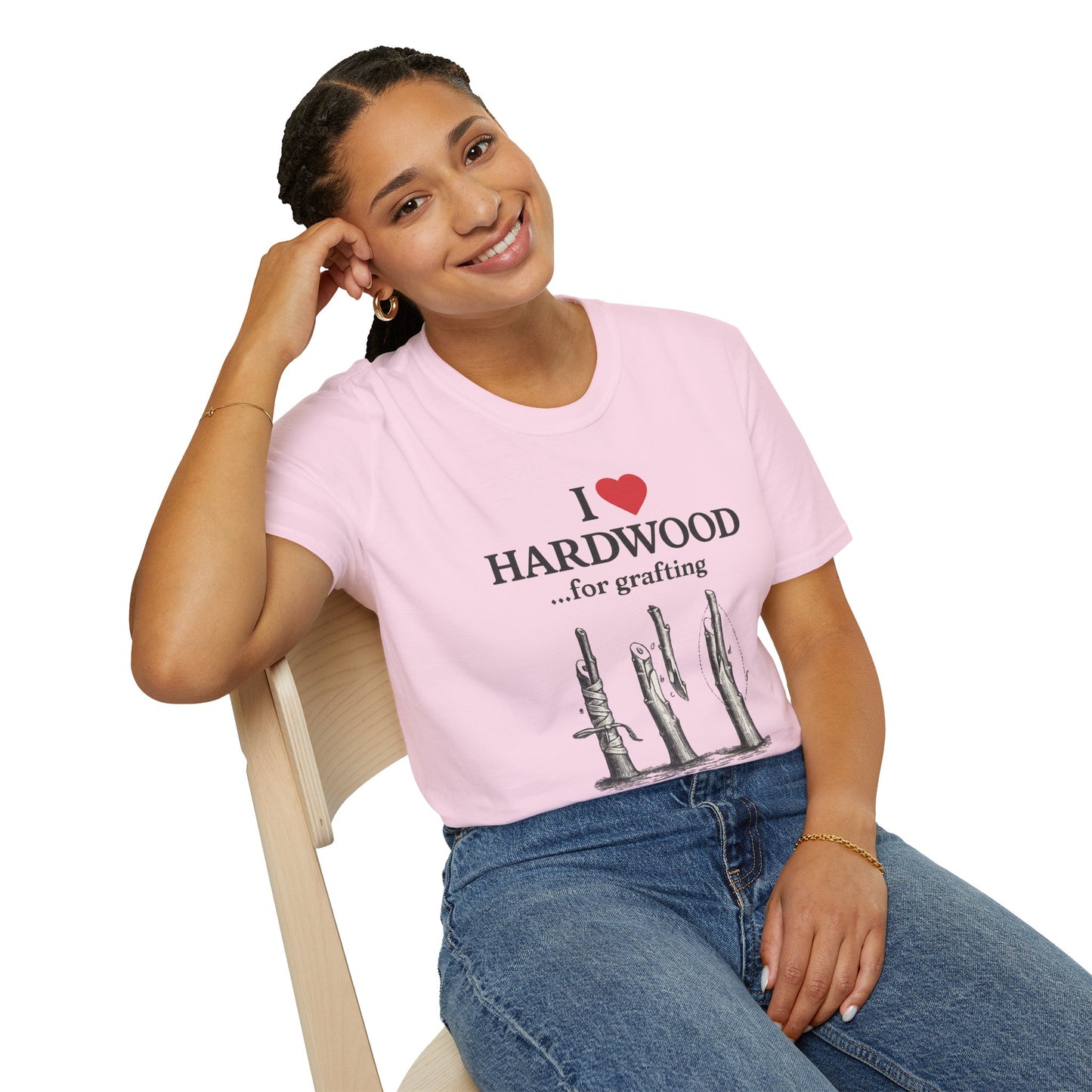 I Love Hardwood for Grafting T-Shirt | Tree Grafting Pruning Tools