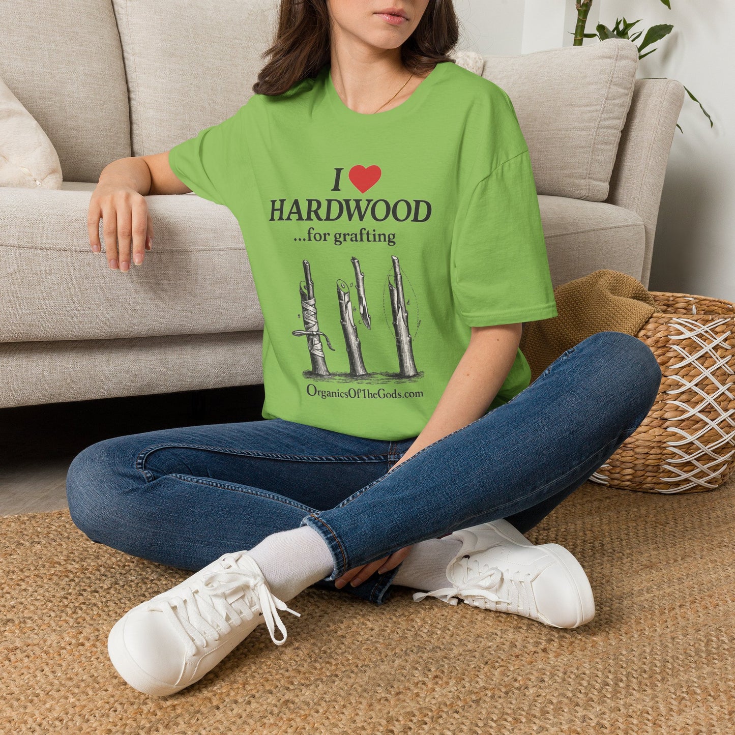 I Love Hardwood for Grafting T-Shirt | Tree Grafting Pruning Tools
