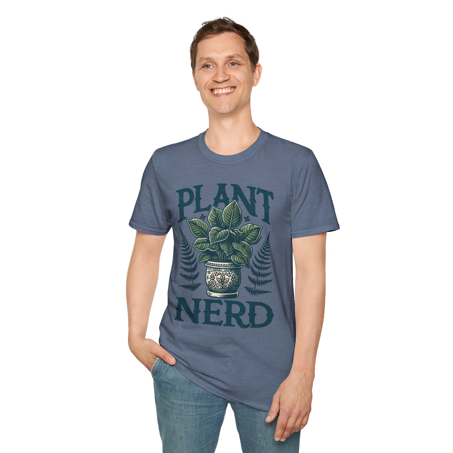Plant Nerd T-Shirt | Vintage Potted Houseplant Illustration