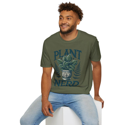 Plant Nerd T-Shirt | Vintage Potted Houseplant Illustration