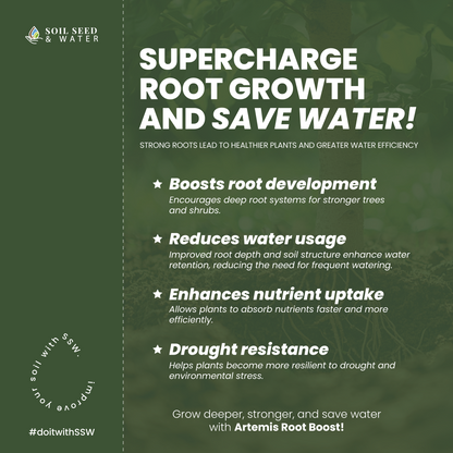 Artemis RootBoost Concentrated Organic Soil Amendment Fertilizer for Trees & Shrubs