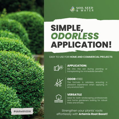 Artemis RootBoost Concentrated Organic Soil Amendment Fertilizer for Trees & Shrubs