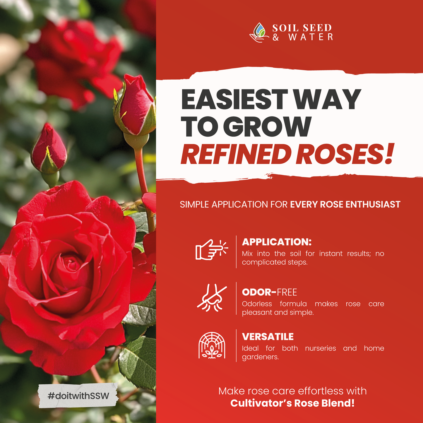 Cultivator's Rose Blend Concentrated Organic Soil Amendment Fertilizer