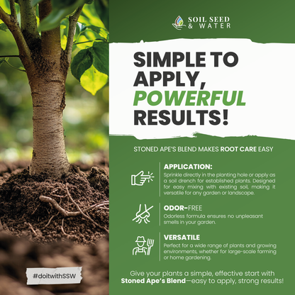 Stoned Ape's Blend Concentrated Organic Soil Amendment Fertilizer and Mycorrhizal Root Enhancer