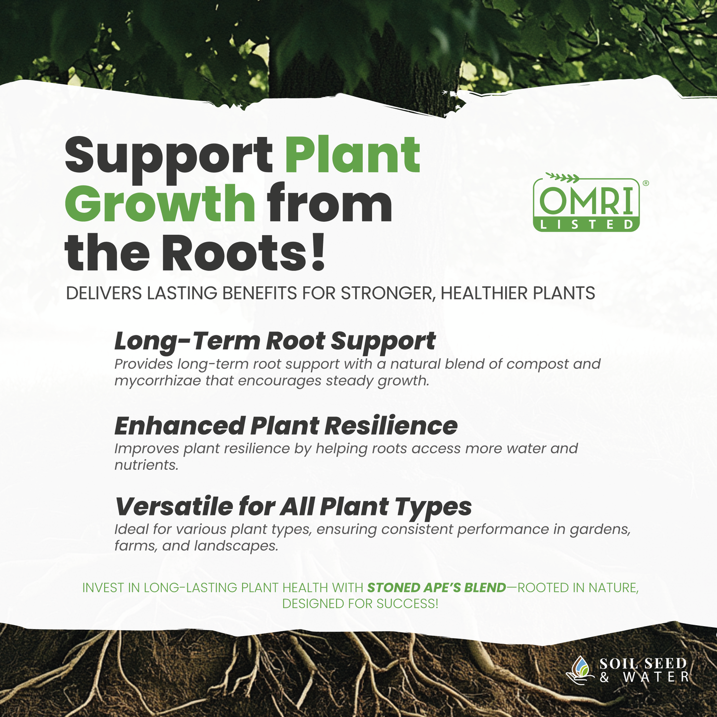 Stoned Ape's Blend Concentrated Organic Soil Amendment Fertilizer and Mycorrhizal Root Enhancer